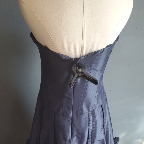 Etoile Blue Strapless Sweetheart Fit and Flare Dress Size 6 - Picture 8 of 17
